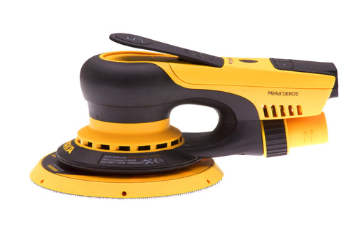 MIRKA DEROS II 650CV Exzenterschleifer 150 mm – 5,0 mm Hub , Bürstenlos, leicht & vibrationsarm – im praktischen Einsatz