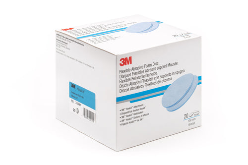 3M Hookit Feinschleifscheibe 150mm – Produktansicht auf weißem Hintergrund