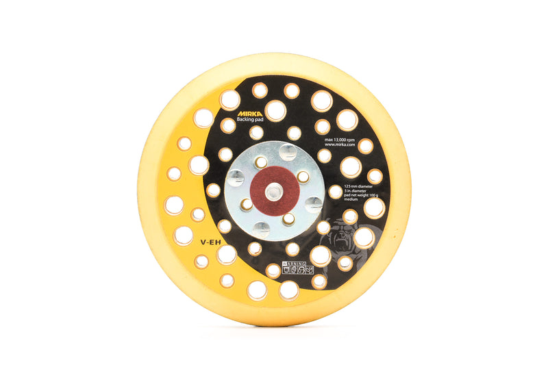 MIRKA Stützteller Grip 125mm Klett Multilochung Medium für Schleifmaschinen