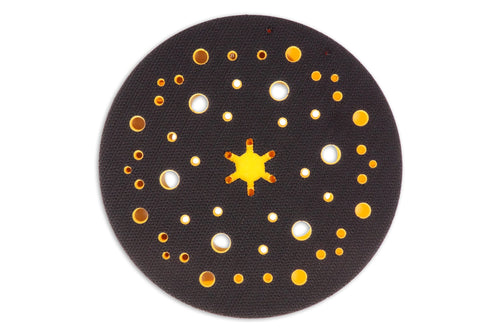 MIRKA® Stützteller Grip 150mm Klett 8292605011 48L 6-7-15 Multilochung MEDIUM – im praktischen Einsatz