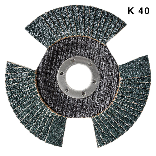 AWAPRO Segmentfächerscheiben INDUSTRY-LINE Zirkon 125mm Korn 40 60 80 – weitere Produktansicht