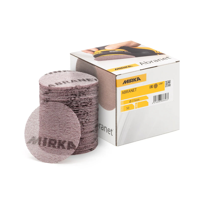 MIRKA Abranet 77 mm Grip P80 bis P1000 - 50 Stück – Produktbild