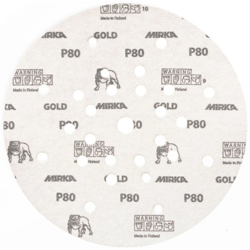 MIRKA Gold 225mm 27-Loch Grip P40 bis P240 - 25er-Pack – Produktbild