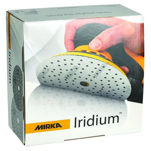 MIRKA Iridium 150mm Grip 121-Loch P40 bis P1000 - 50er- und 100er-Pack – Produktbild