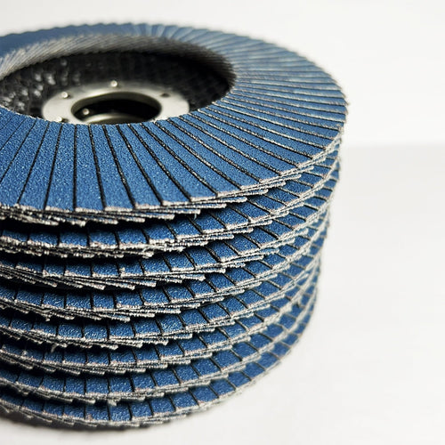 AWAPRO® Fächerscheiben Ø 115 mm & 125 mm – Profi-Schleifscheiben aus Zirkonkorund – weitere Produktansicht