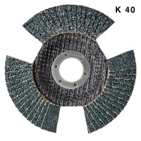 AWAPRO Segmentfächerscheiben INDUSTRY-LINE Zirkon 125mm Korn 40 - 10 Stück