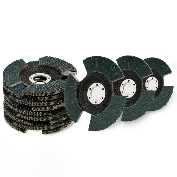 AWAPRO Segmentfächerscheiben INDUSTRY-LINE Zirkon 125mm Korn 40 - 30 Stück