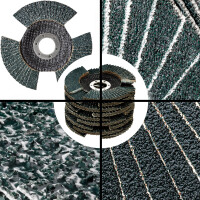 AWAPRO Segmentfächerscheiben INDUSTRY-LINE Zirkon 125mm Korn 40 - 30 Stück