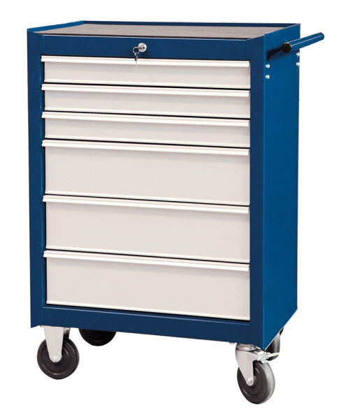 PROJAHN Werkstattwagen STAR: Mobiler Werkzeugwagen mit 6 Schubladen – Perfekt für Ihre Werkstatt!