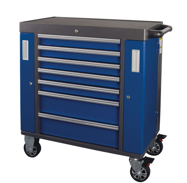 PROJAHN Werkstattwagen SPACE Blau – 7 Schubladen Profi-Qualität ohne Bestückung
