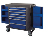 PROJAHN Werkstattwagen SPACE Blau – 7 Schubladen...