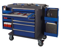 PROJAHN Werkstattwagen SPACE Blau – 7 Schubladen Profi-Qualität ohne Bestückung