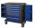 PROJAHN Werkstattwagen SPACE Blau – 7 Schubladen Profi-Qualität ohne Bestückung