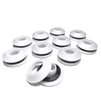 AWAPRO® Kunststoff Ösen - weiß 50 Stück