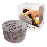 MIRKA Abranet 150mm P80 Schleifscheiben – 50 Stück für Exzenterschleifer | Staubfreies Schleifen | Langlebig & Effizient