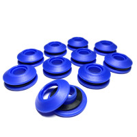 AWAPRO® Kunststoff Ösen - blau 20 Stück