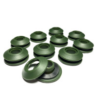 AWAPRO® Kunststoff Ösen - grün 20 Stück