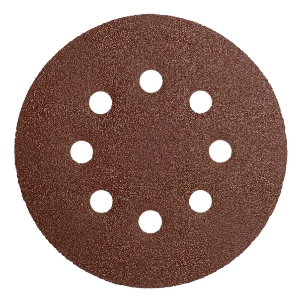 AWAPRO® Schleifscheiben mit Klett Ø125mm - Rot - P100 - 5 Stück