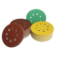 AWAPRO® Schleifscheiben mit Klett Ø125mm - Gold - P80 - 25 Stück