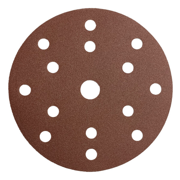 AWAPRO® Schleifscheiben mit Klett Ø150mm - Rot - P80 - 50 Stück