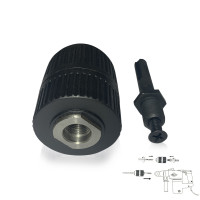 SDS plus-Adapter mit Bohrfutter 2 - 13 mm