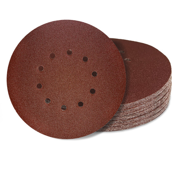 AWAPRO® Schleifscheiben mit Klett Ø225mm - 10-Loch - P180 - 25 Stück