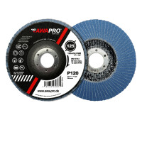 AWAPRO® Fächerscheiben Ø 115 mm & 125 mm – Profi-Schleifscheiben aus Zirkonkorund