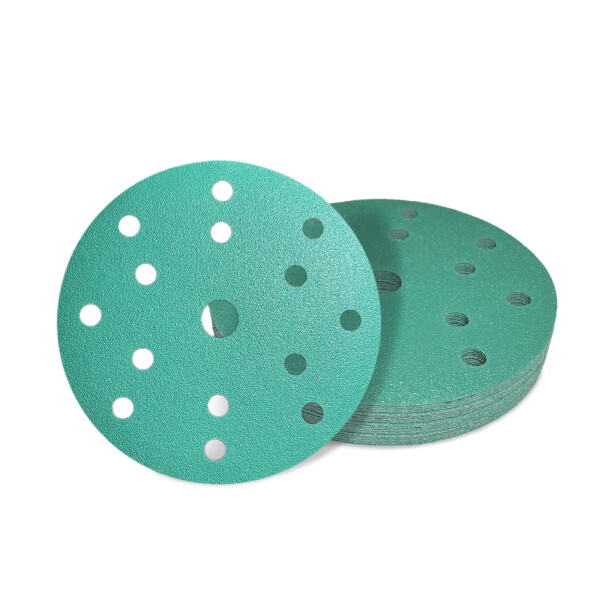AWAPRO® Schleifscheiben mit Klett Ø150mm - Grün - P800 - 25 Stück