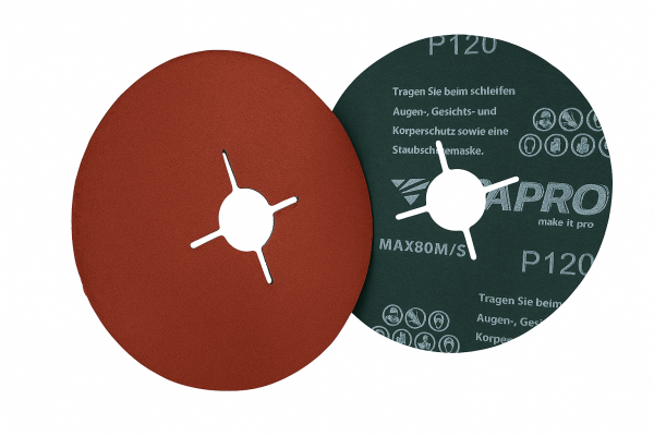 AWAPRO Fiberscheiben 125mm - P120 - 25 Stück