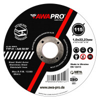 AWAPRO® Trennscheiben Metall Edelstahl Ø 115 x...