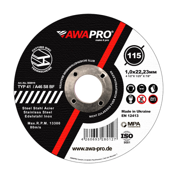 115 x 1,0 x 22,23 mm