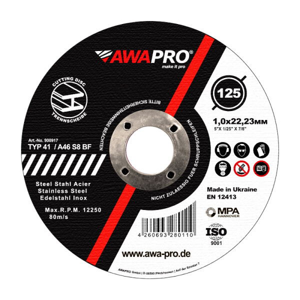 125 x 1,0 x 22,23 mm